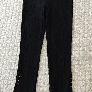 Black texture pants